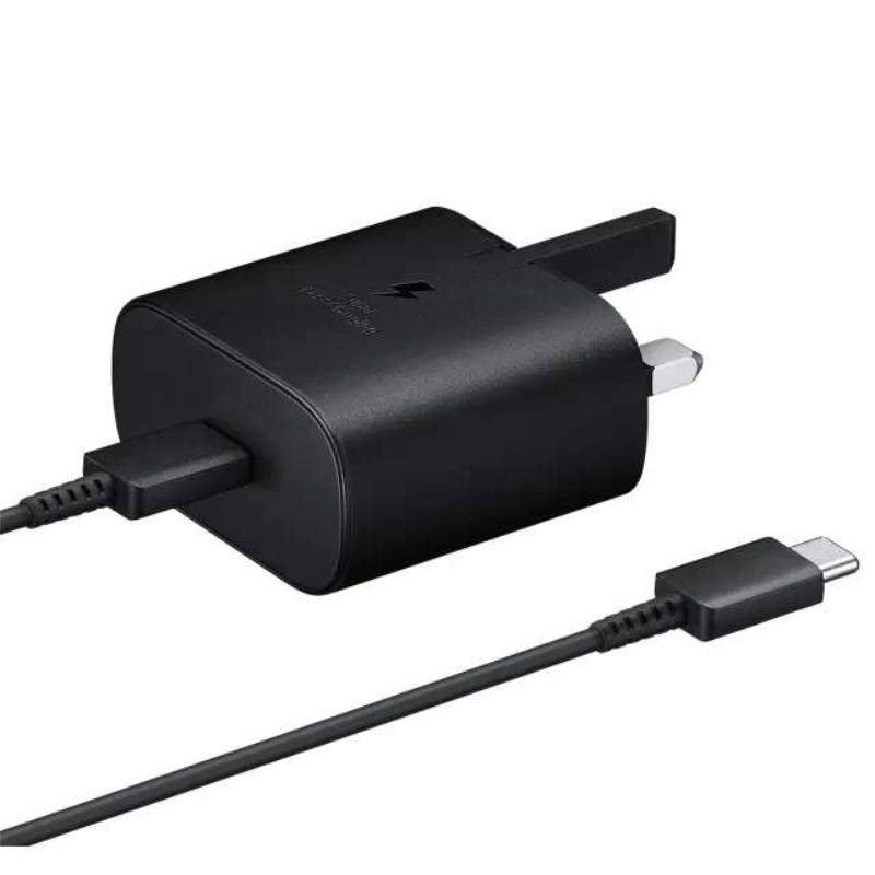 Samsung 25W Adapter with USB Type-C to USB Type-C Cable