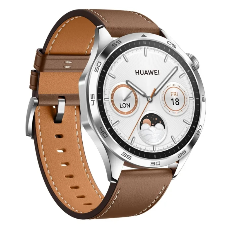 Huawei Watch GT 4 46mm-Brown Leather Strap