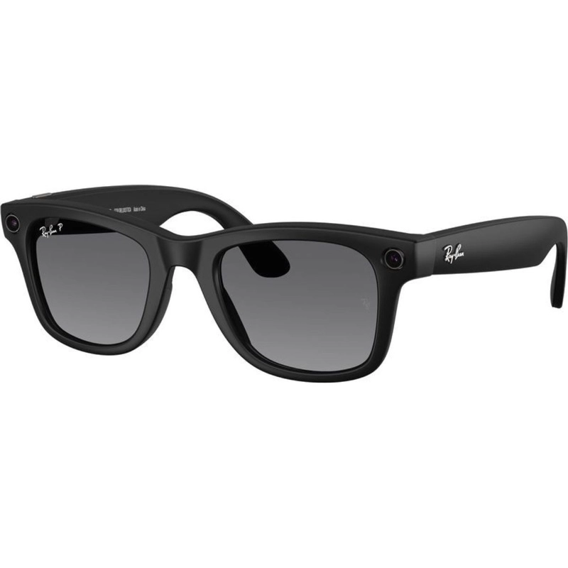 Ray-Ban Meta Wayfarer RW4012 Smart Glasses Gen 2-Matte Black Polarized Gradient Graphite