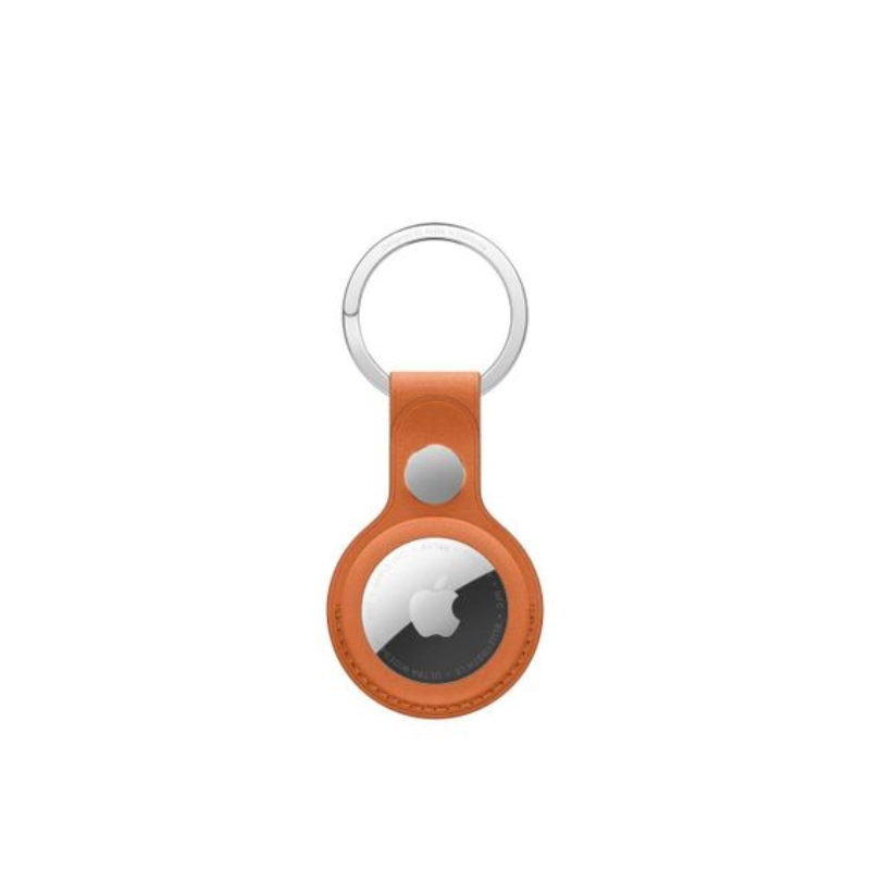 AirTag FineWoven Leather Secure Holder with Key Ring